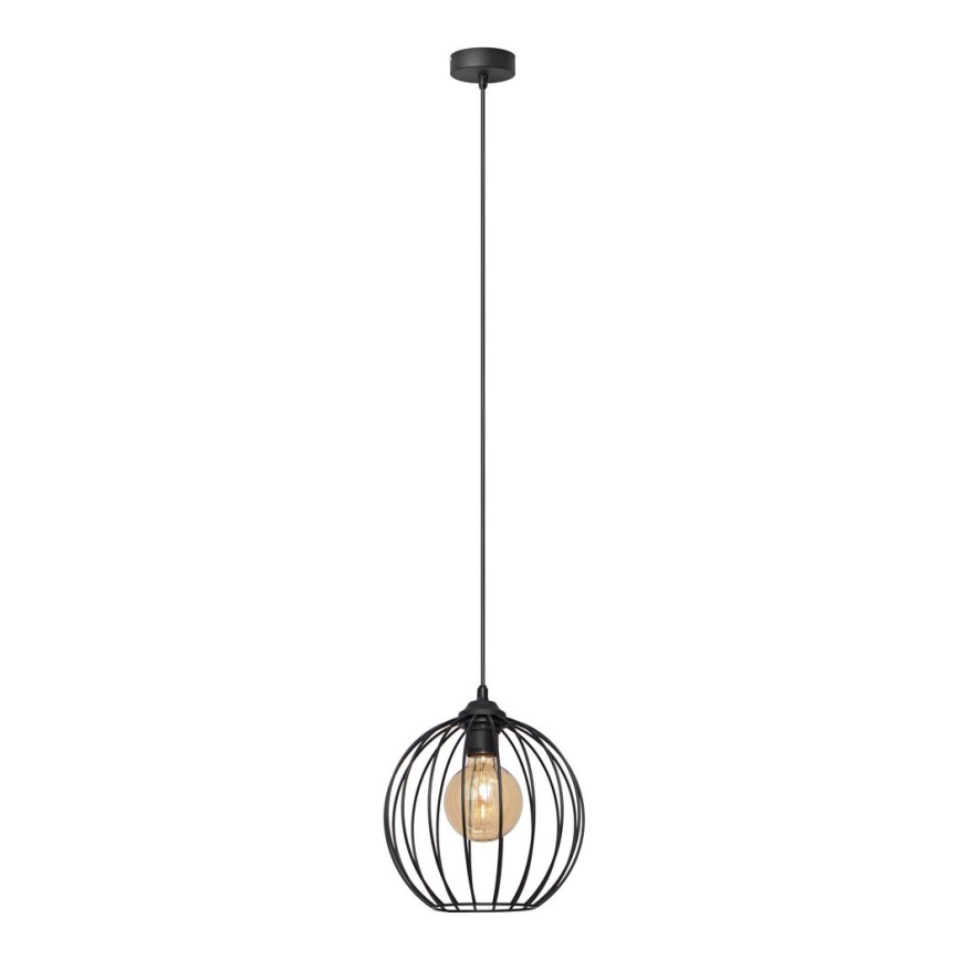 Lámpara de araña MERCURE 1xE27/15W/230V diámetro 24 cm negro