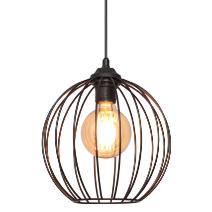 Lámpara de araña MERCURE 1xE27/15W/230V diámetro 24 cm negro