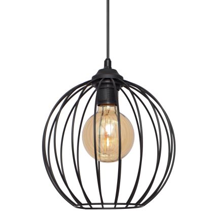 Lámpara de araña MERCURE 1xE27/15W/230V diámetro 24 cm negro