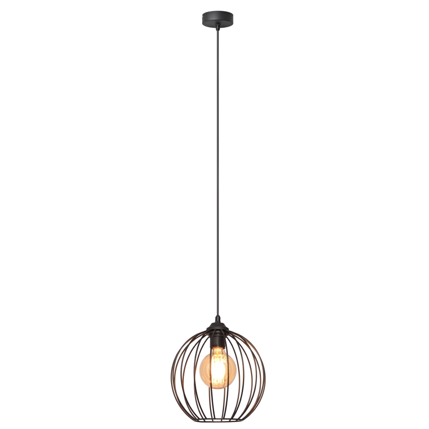 Lámpara de araña MERCURE 1xE27/15W/230V diámetro 24 cm negro