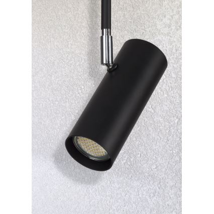 Lámpara de araña OKO 1xGU10/25W/230V 30 cm negro
