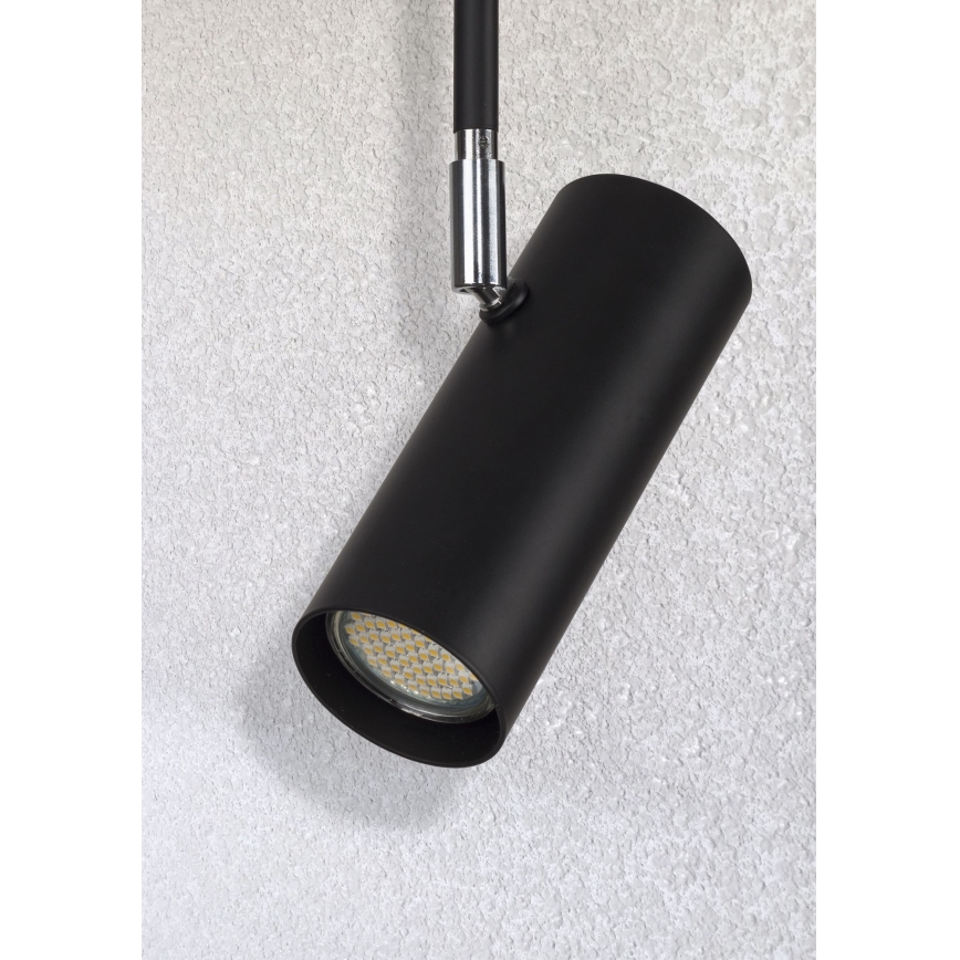 Lámpara de araña OKO 1xGU10/25W/230V 30 cm negro