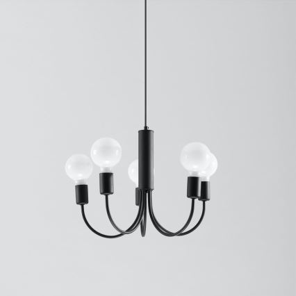 Lámpara de araña PICCOLO 5xE27/60W/230V