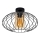 Lámpara de araña suspendida CORRINI 1xE27/60W/230V Ø 34 cm negro/beige