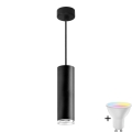 Lámpara de baño regulable LED RGBW TURYN 1xGU10/6,5W/230V 2700-6500K Wi-Fi IP44 negra