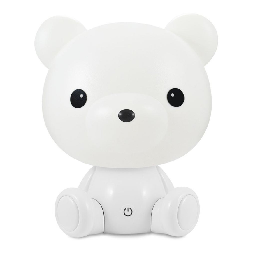 Lámpara de cabecera infantil LED regulable 2,5W/230V Osito Blanco