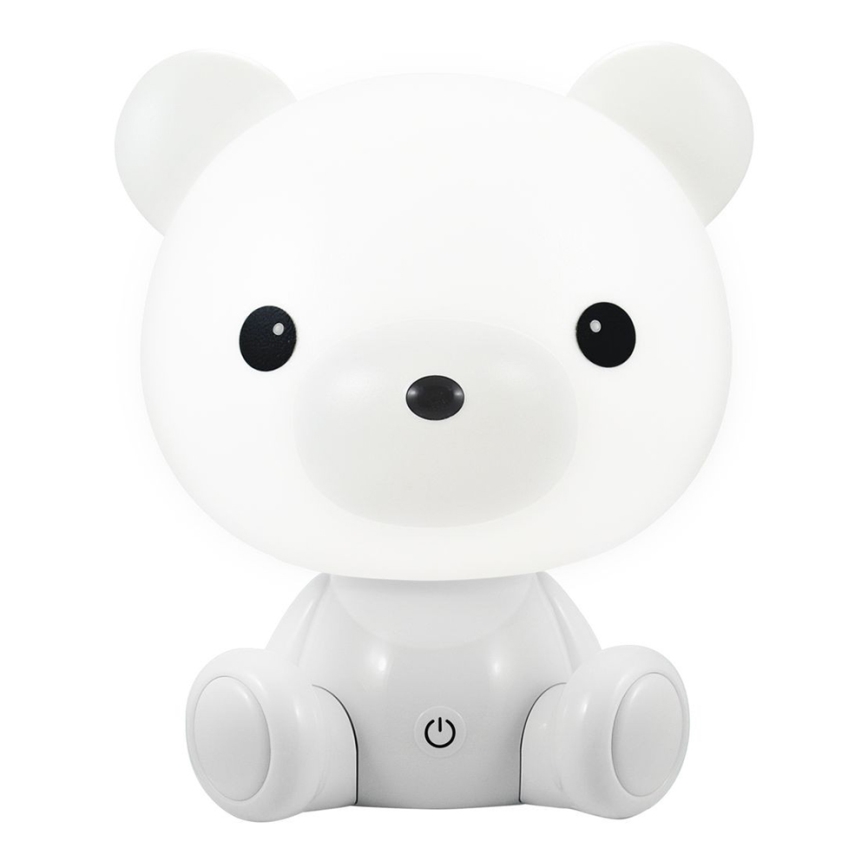 Lámpara de cabecera infantil LED regulable 2,5W/230V Osito Blanco