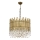 Lámpara de cadena CRYSTALLINE 6xE27/40W/230V pr. 40 cm bronce