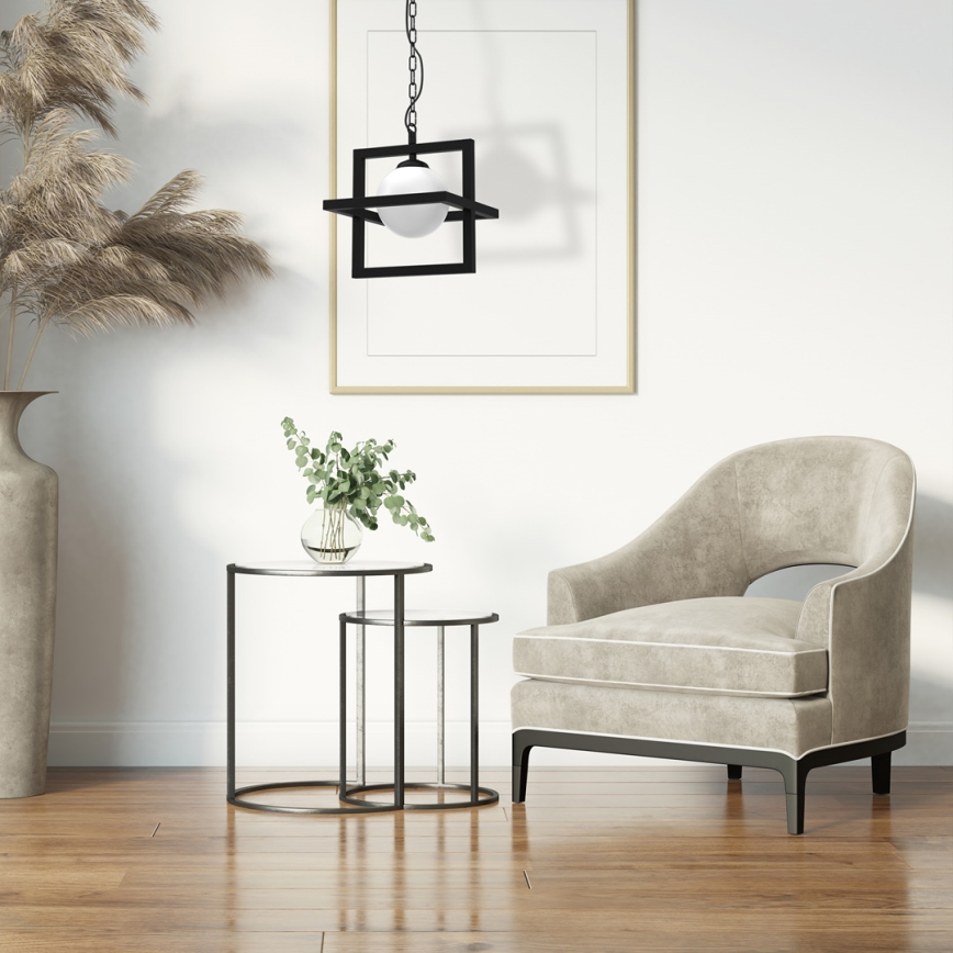 Lámpara de cadena DIEGO 1xE14/40W/230V negra