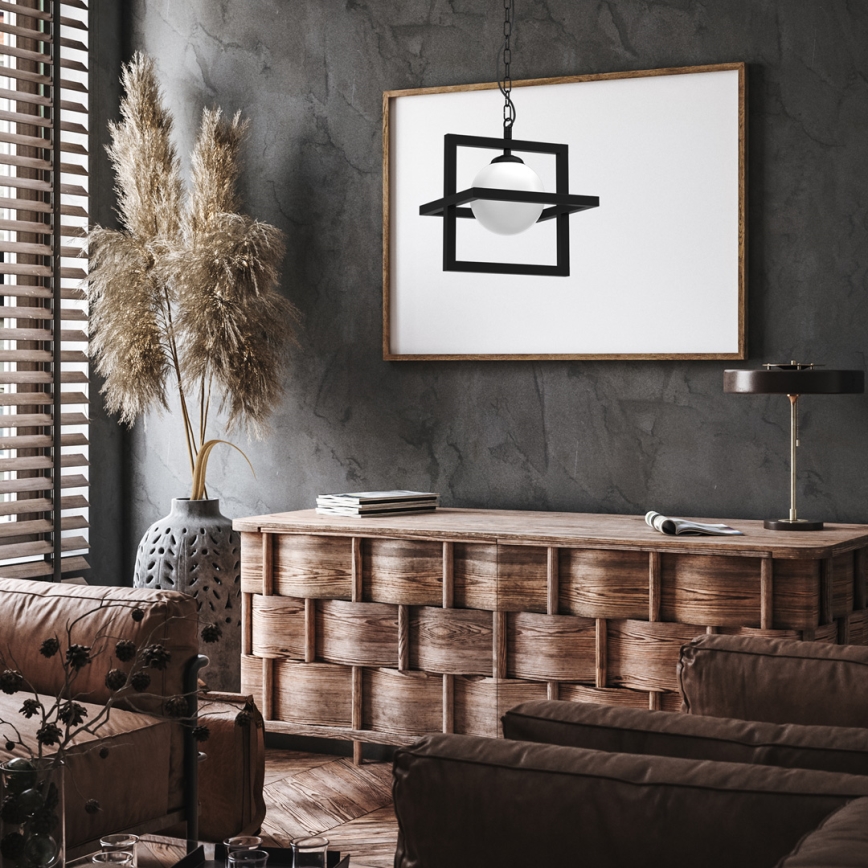 Lámpara de cadena DIEGO 1xE14/40W/230V negra