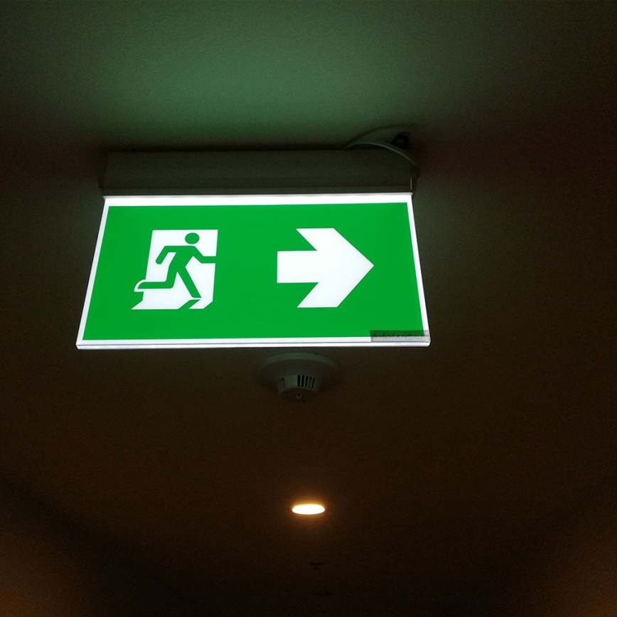Lámpara de emergencia LED EMERGENCY EXIT SAMSUNG CHIP LED/2W/230V 6000K