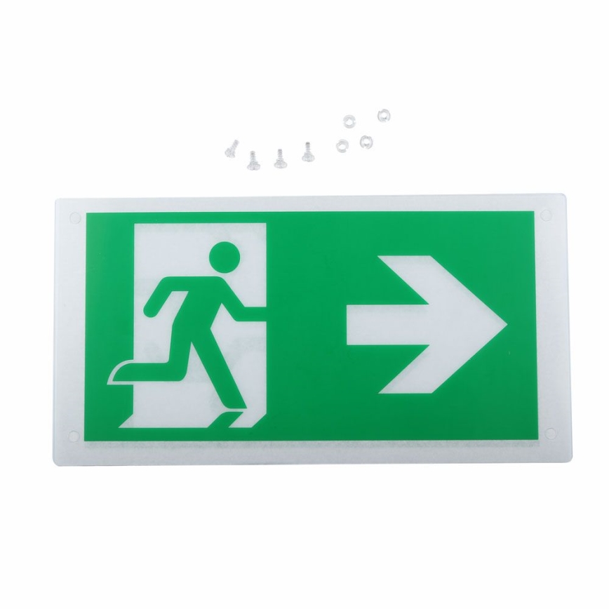 Lámpara de emergencia LED EMERGENCY EXIT SAMSUNG CHIP LED/2W/230V 6000K