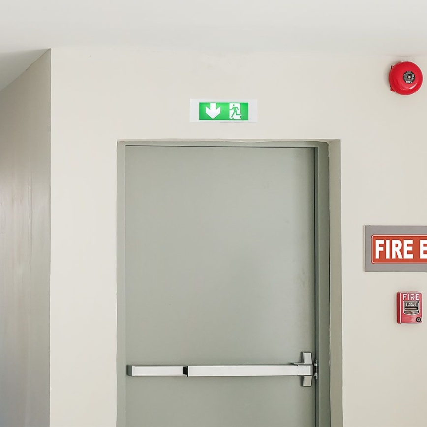Lámpara de emergencia LED EMERGENCY EXIT SAMSUNG CHIP LED/3,8W/230V 6000K