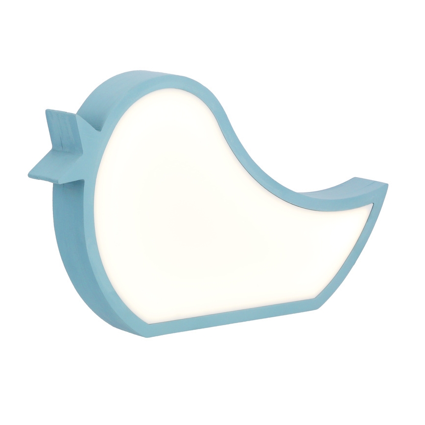 Lámpara de escritorio infantil LED BIRD LED/12W/230V azul