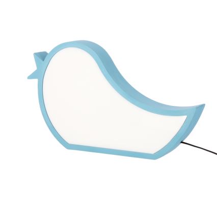 Lámpara de escritorio infantil LED BIRD LED/12W/230V azul