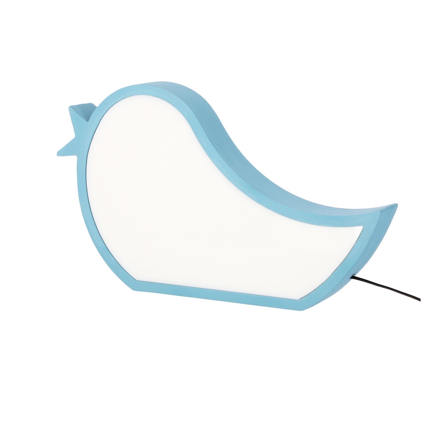 Lámpara de escritorio infantil LED BIRD LED/12W/230V azul