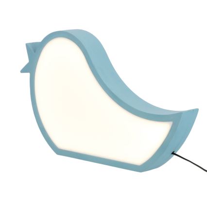 Lámpara de escritorio infantil LED BIRD LED/12W/230V azul