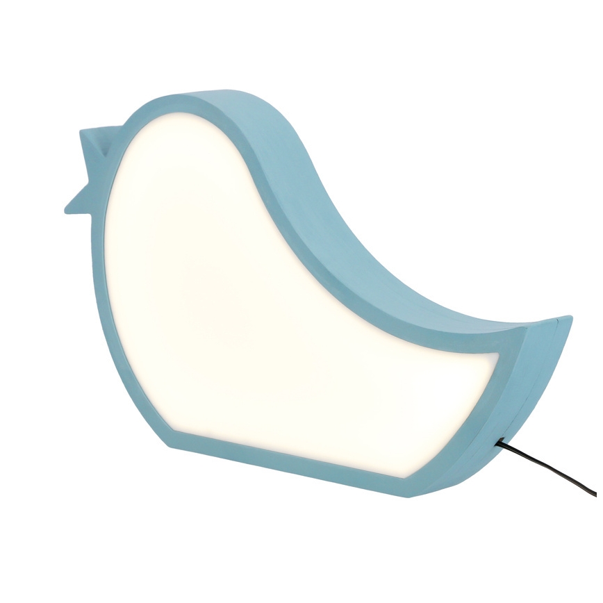 Lámpara de escritorio infantil LED BIRD LED/12W/230V azul