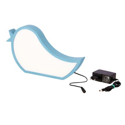 Lámpara de escritorio infantil LED BIRD LED/12W/230V azul