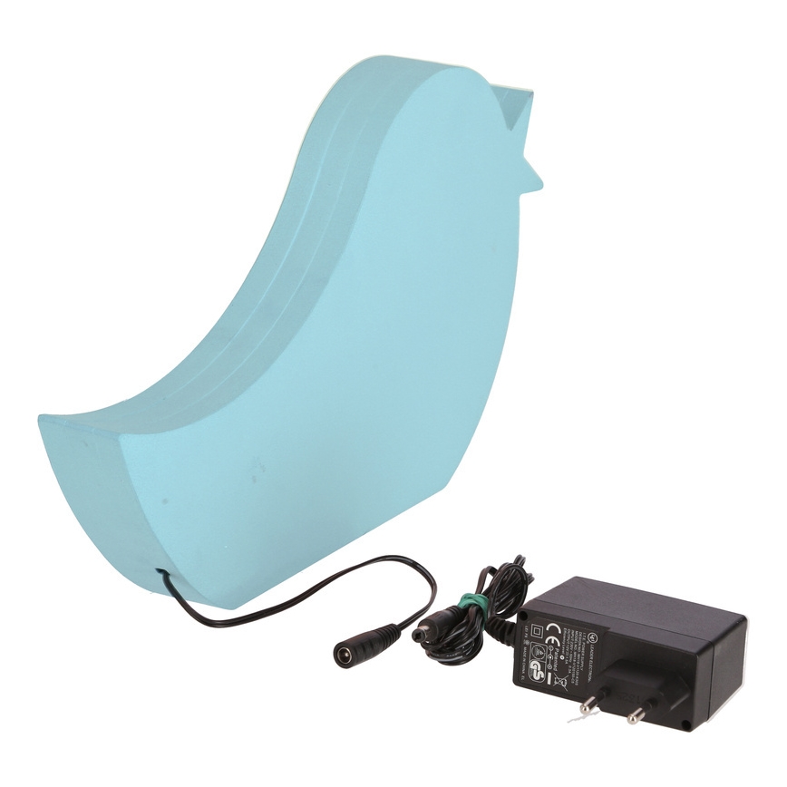 Lámpara de escritorio infantil LED BIRD LED/12W/230V azul