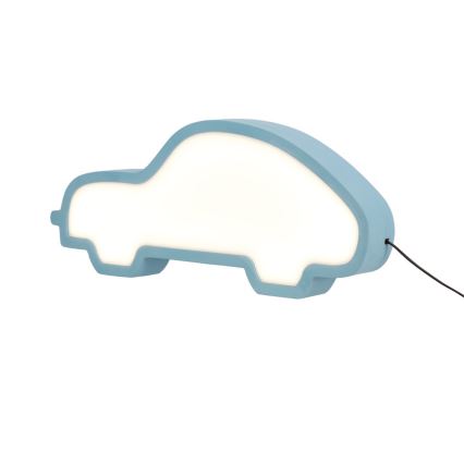Lámpara de escritorio infantil LED CAR LED/11W/230V azul