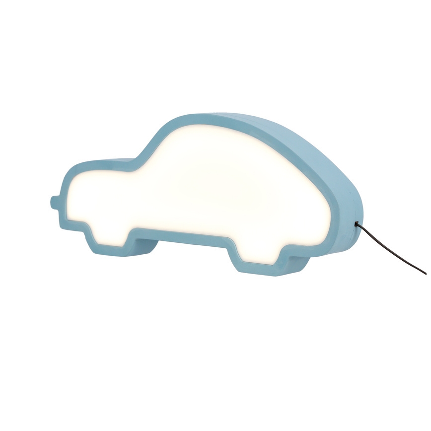 Lámpara de escritorio infantil LED CAR LED/11W/230V azul