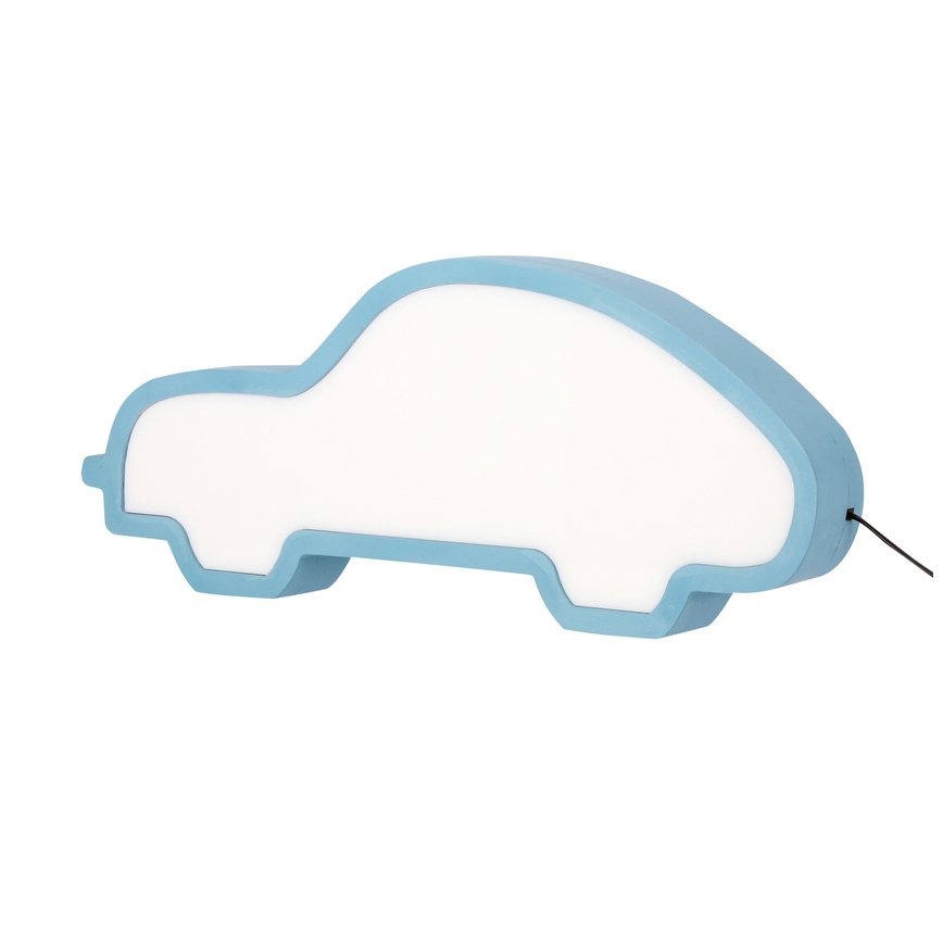 Lámpara de escritorio infantil LED CAR LED/11W/230V azul