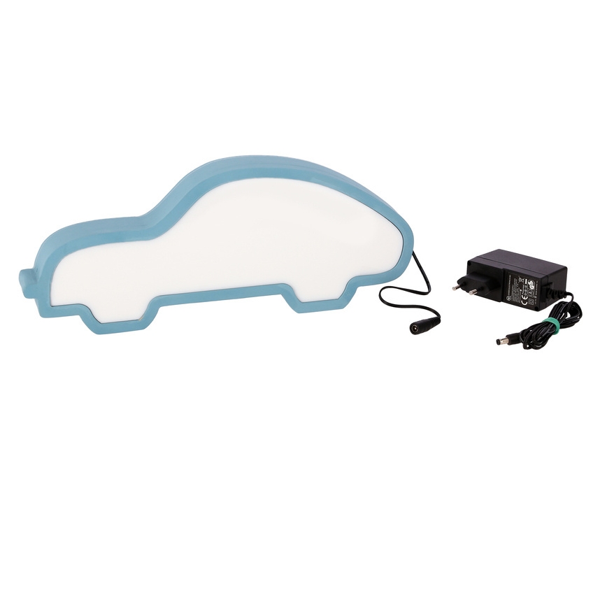 Lámpara de escritorio infantil LED CAR LED/11W/230V azul