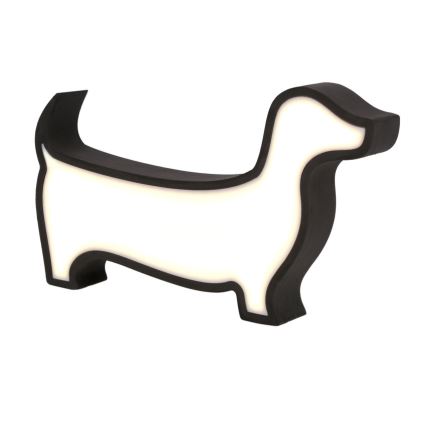 Lámpara de escritorio infantil LED DOG, 12W/230V, negra