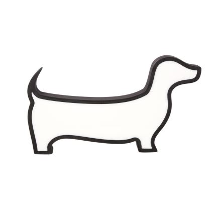 Lámpara de escritorio infantil LED DOG, 12W/230V, negra