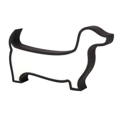 Lámpara de escritorio infantil LED DOG, 12W/230V, negra