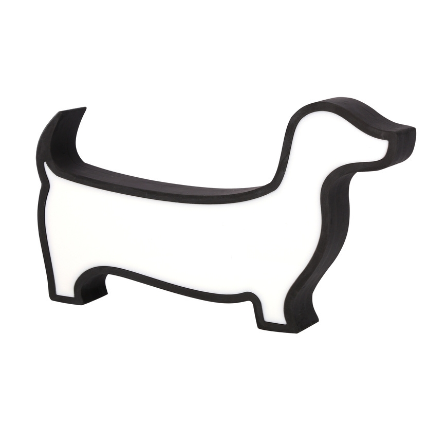 Lámpara de escritorio infantil LED DOG, 12W/230V, negra