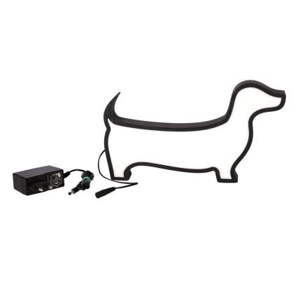 Lámpara de escritorio infantil LED DOG, 12W/230V, negra