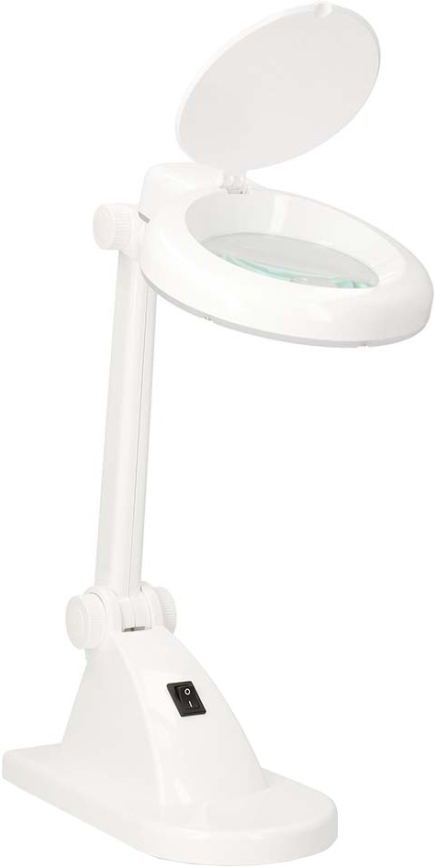 Lámpara de escritorio LED con lupa LED/6W/230V blanca