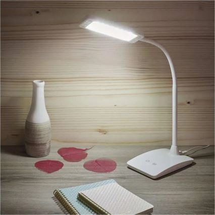 Lámpara de escritorio LED regulable EDDY LED/6W/230V 3000/4500/6800K blanca