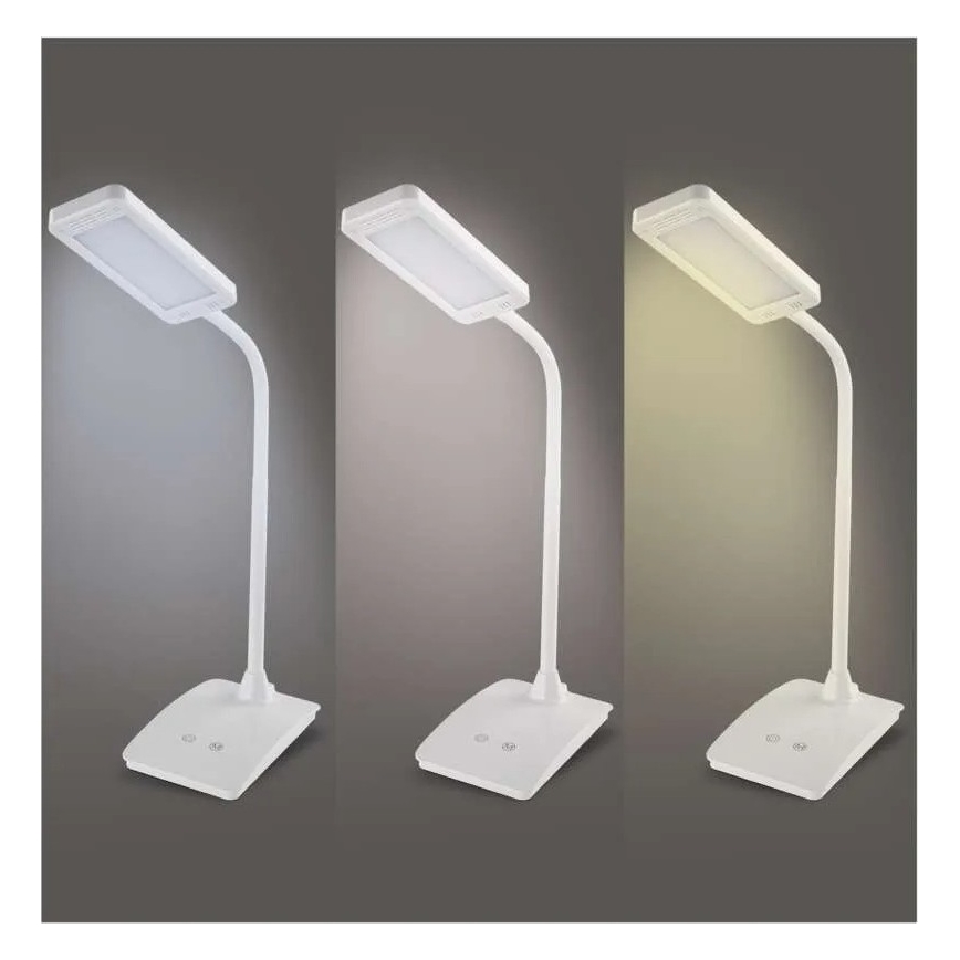 Lámpara de escritorio LED regulable EDDY LED/6W/230V 3000/4500/6800K blanca