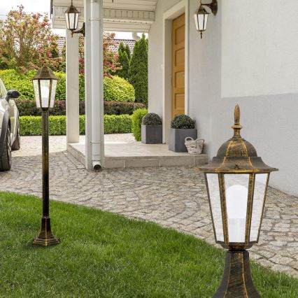 Lámpara de exterior 1xE27/20W/230V IP43 96,5 cm pátina