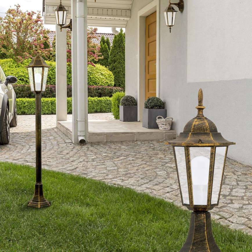 Lámpara de exterior 1xE27/20W/230V IP43 96,5 cm pátina