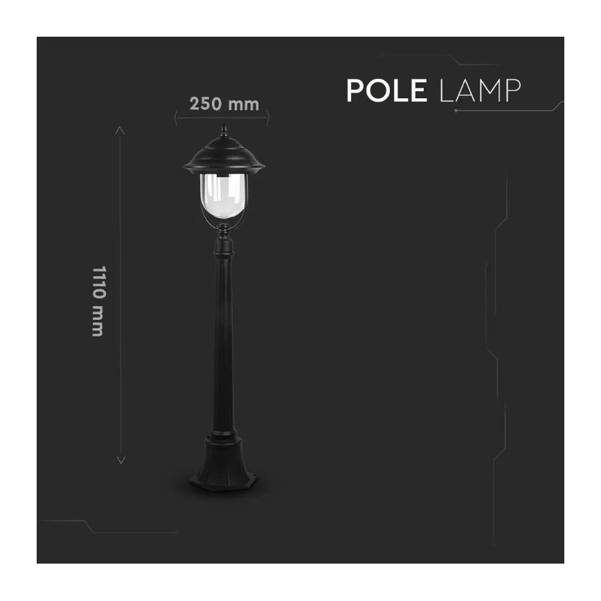 Lámpara de exterior 1xE27/60W/230V 111 cm IP44