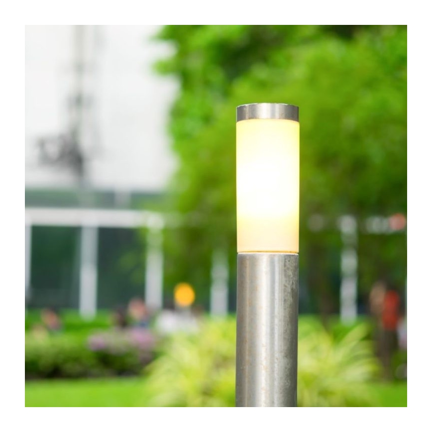 Lámpara de exterior 1xE27/60W/230V IP44 110cm cromo mate