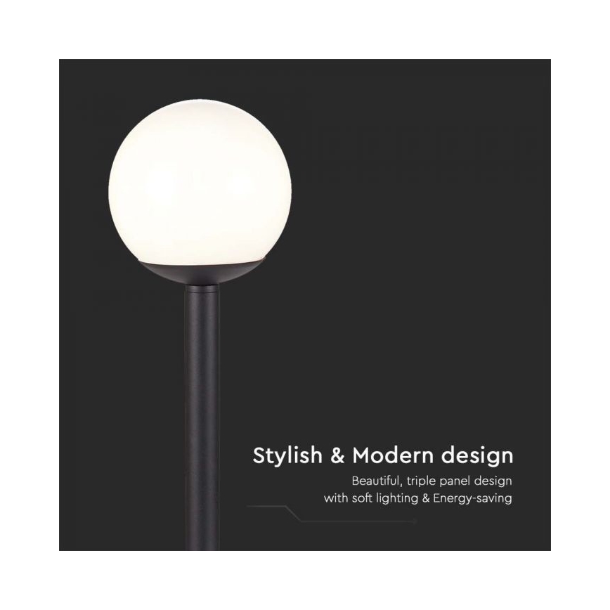 Lámpara de exterior 1xE27/60W/230V IP44 97 cm negro