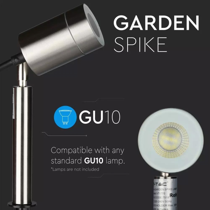 Lámpara de exterior 1xGU10/35W/230V IP44