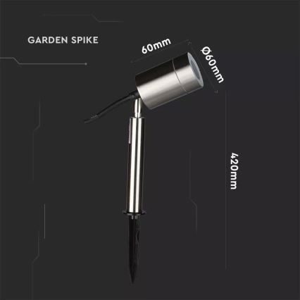 Lámpara de exterior 1xGU10/35W/230V IP44