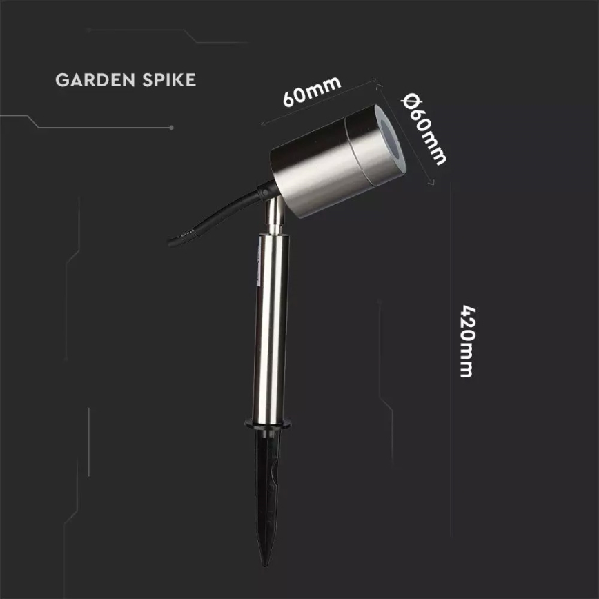 Lámpara de exterior 1xGU10/35W/230V IP44
