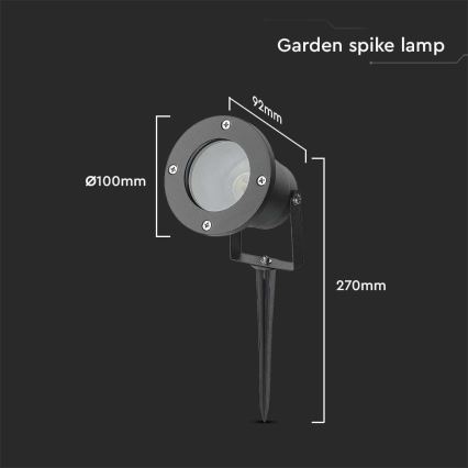 Lámpara de exterior 1xGU10/35W/230V IP65