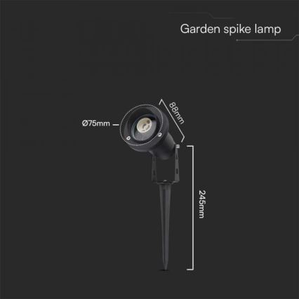 Lámpara de exterior 1xGU10/35W/230V IP65
