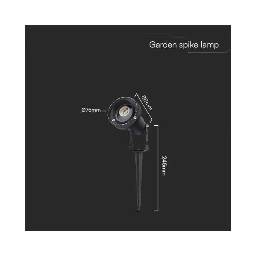 Lámpara de exterior 1xGU10/35W/230V IP65