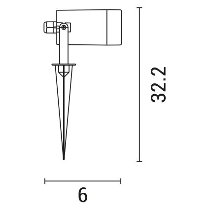 Lámpara de exterior 1xGU10/5W/230V IP65 blanco