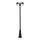 Lámpara de exterior 2xE27/60W/230V IP44 232 cm negro