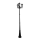 Lámpara de exterior 3xE27/20W/230V IP43 2,58 m negro